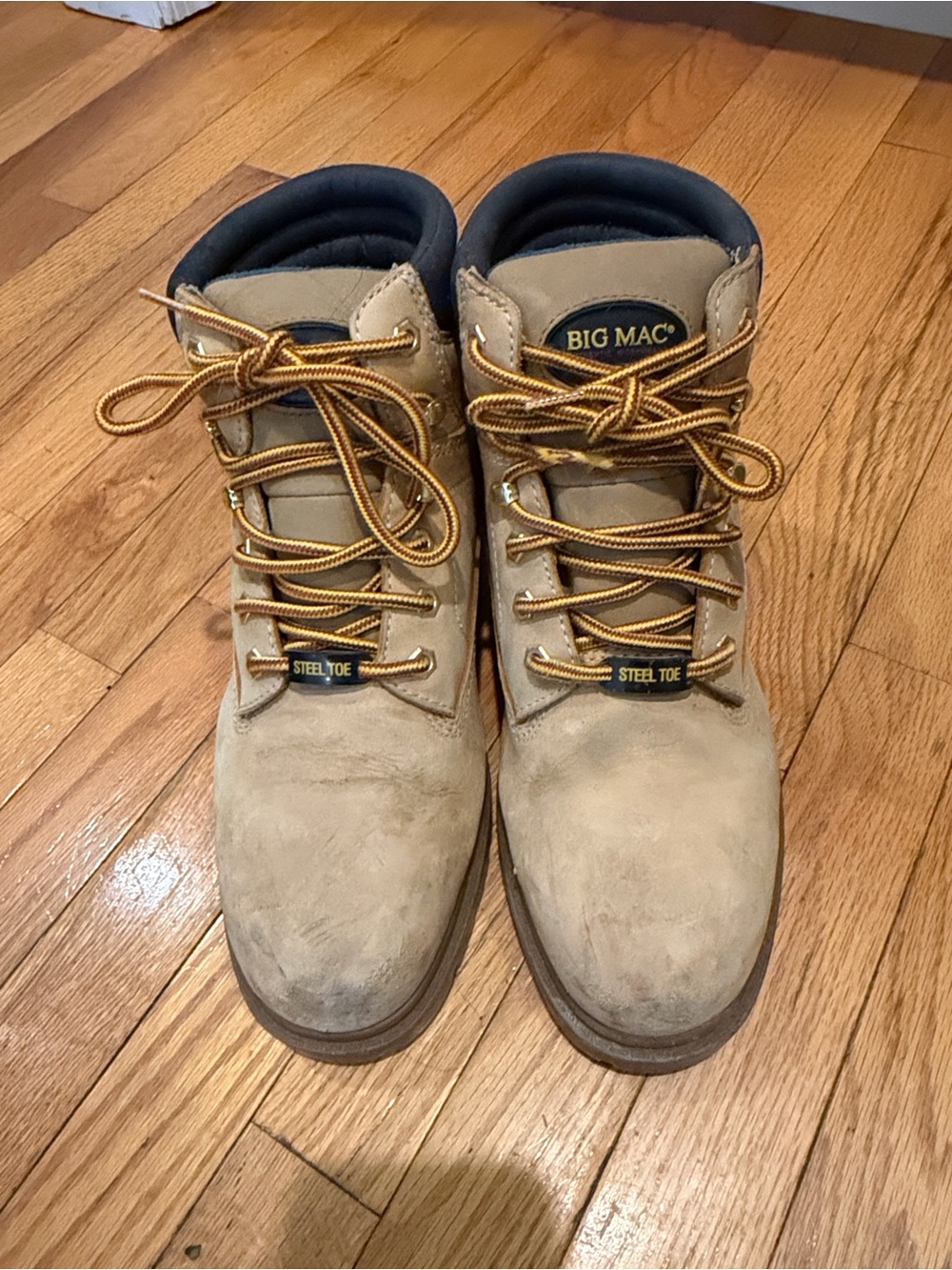 BIG MAC Men's Steel Toe Work Boots - Tan